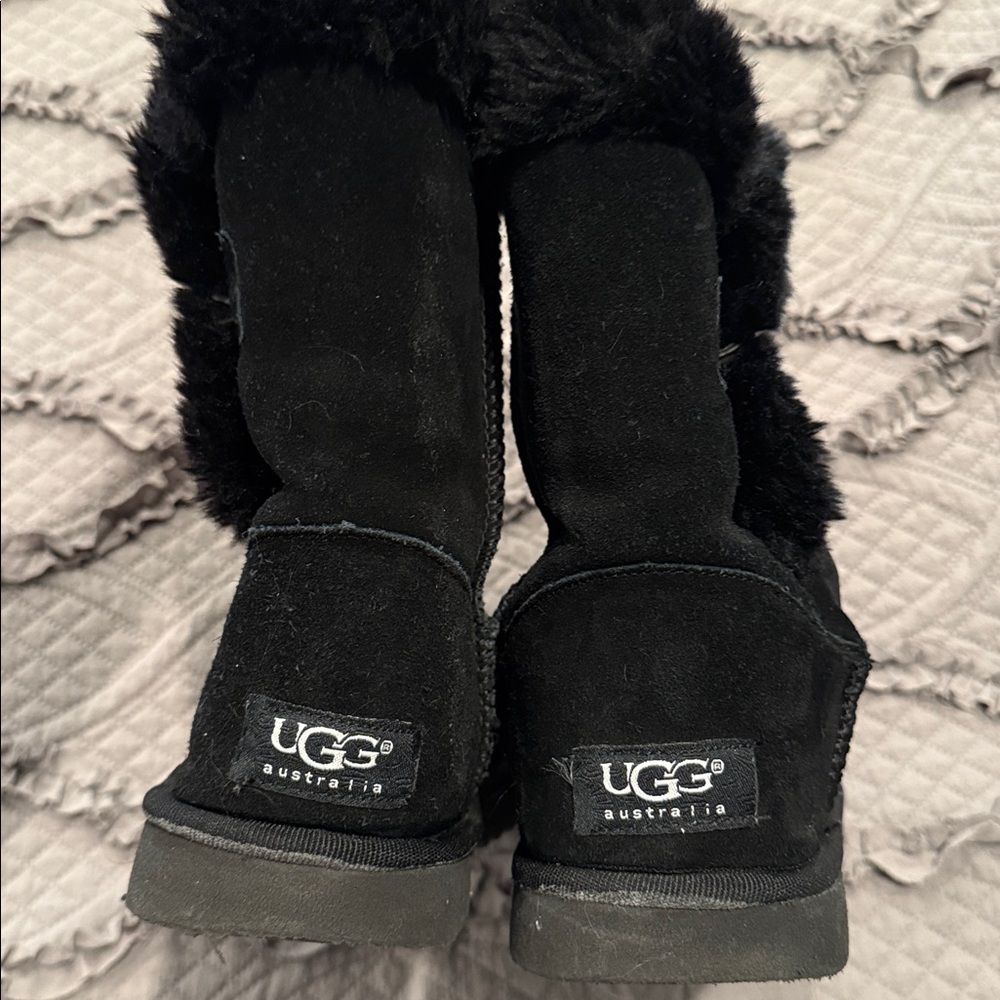 UGG Black Suede Boots - Picture 2 of 5